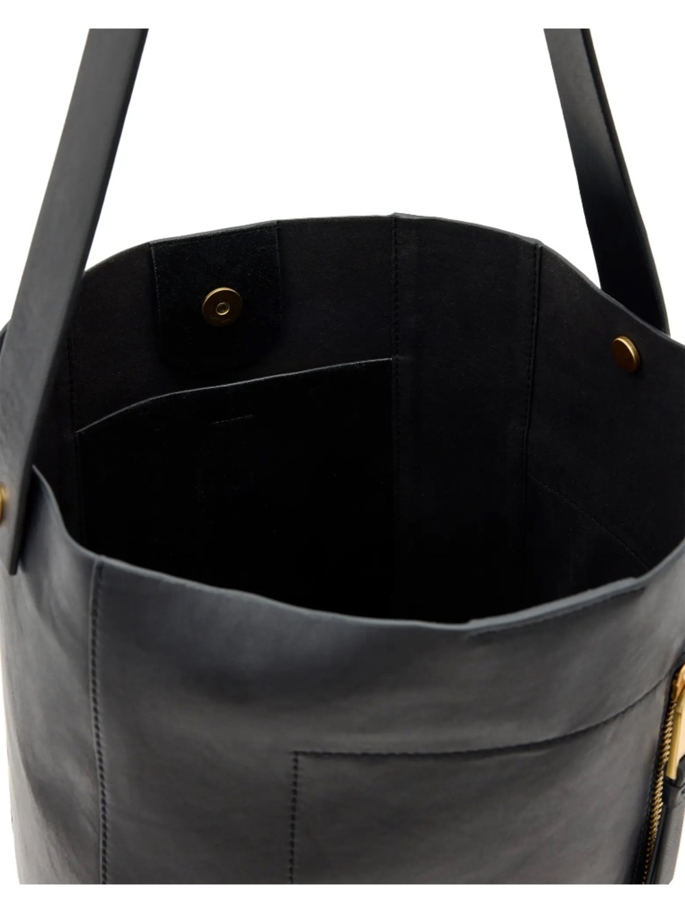 All Saints Alba Sheepskin Leather Structured Hobo Bag - Picture 5 of 11
